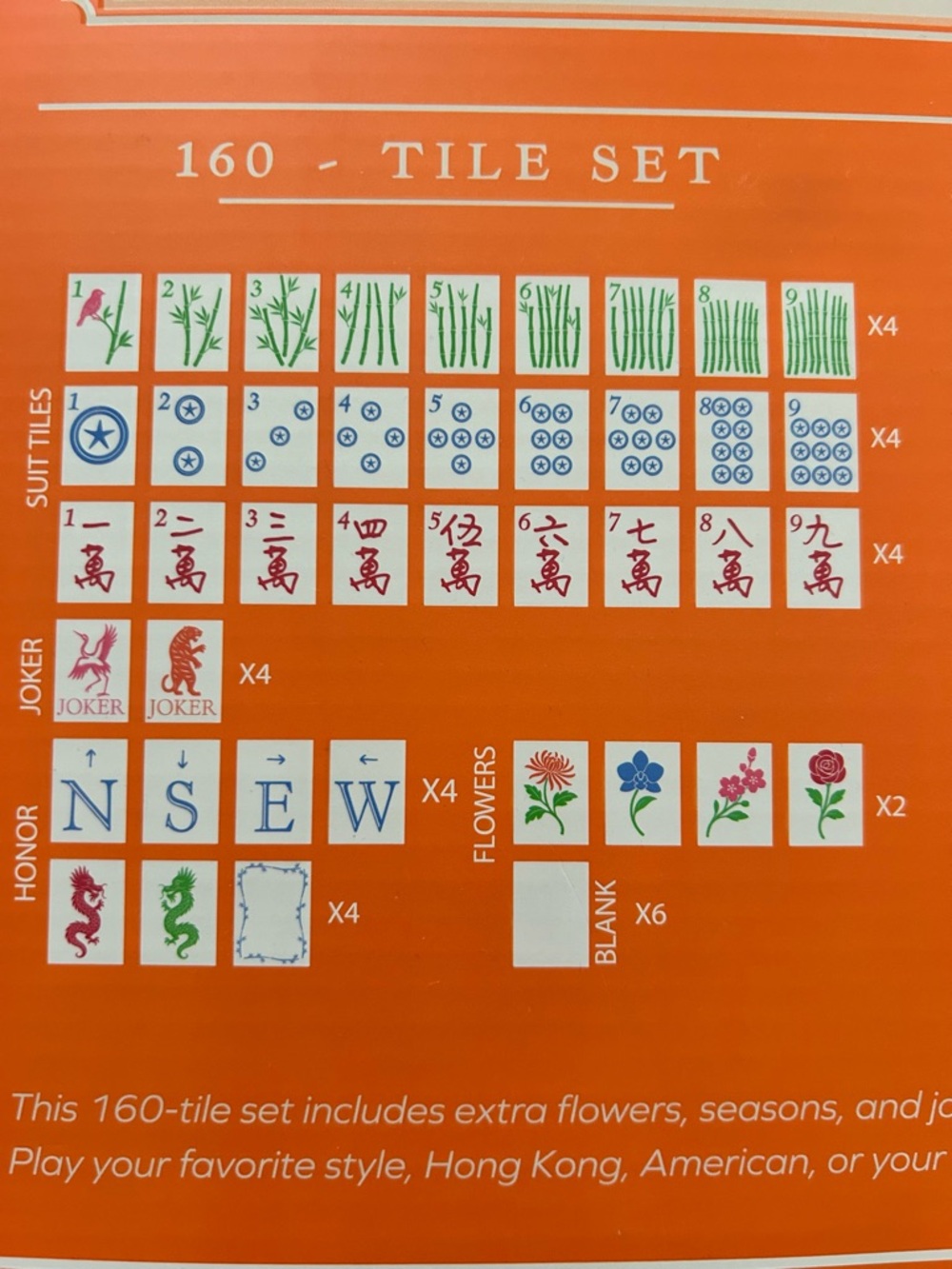 NIB Mahjong Limited Edition Game Set Game Mat, Carry Bag, Tiles & Bag, 4 Racks - Picture 6 of 11